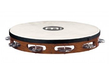 Meinl TAH1AB Headed Wood Tambourine Steel Jingles - 10 inç