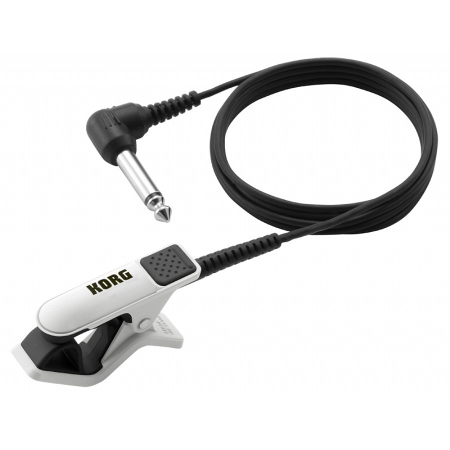 Korg CM-200 Contact Microphone for Tuners WH - Beyaz Akort Aletleri İçin Piezo Klips