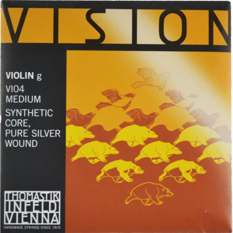 Thomastik Vision Violin String G (Sol) Tek Tel - VI04 - Sentetik / Saf Gümüş Keman Teli