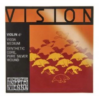 Thomastik Vision Violin String D (Re) Tek Tel - VI03A - Sentetik / Saf Gümüş