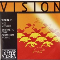 Thomastik Vision Violin String D (Re) Tek Tel - VI03 - Sentetik / Alüminyum sarım