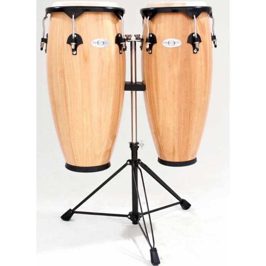 Toca Percussion 2300N Synergy Series Wood Conga Set Natural Tumba Set