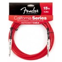 Fender California Instrument Cable Candy Apple Red - 4.5 Metre