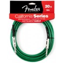 Fender California Instrument Cable Surf Green - 6 Metre