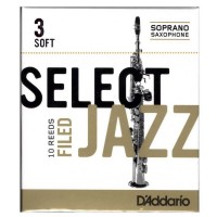 Rico Royal By Daddario Select Jazz Filed Soprano Saxophone Reeds 3 - Soft