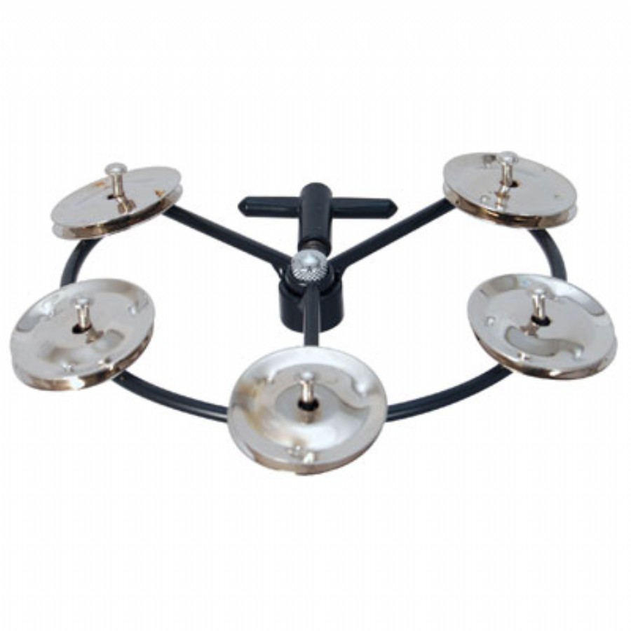 Tycoon TBHHT-S Hi-Hat Tambourine - Steel Jingles Hi-Hat Tef