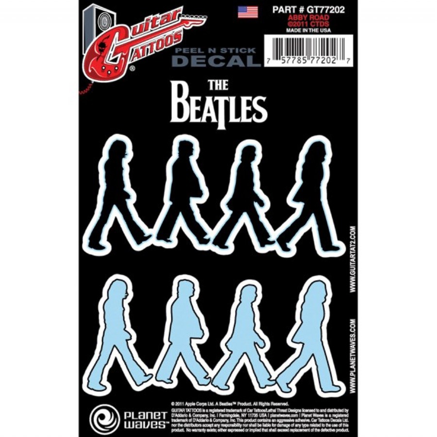 Planet Waves Beatles Abbey Road Sticker GT77202 Gitar Sticker