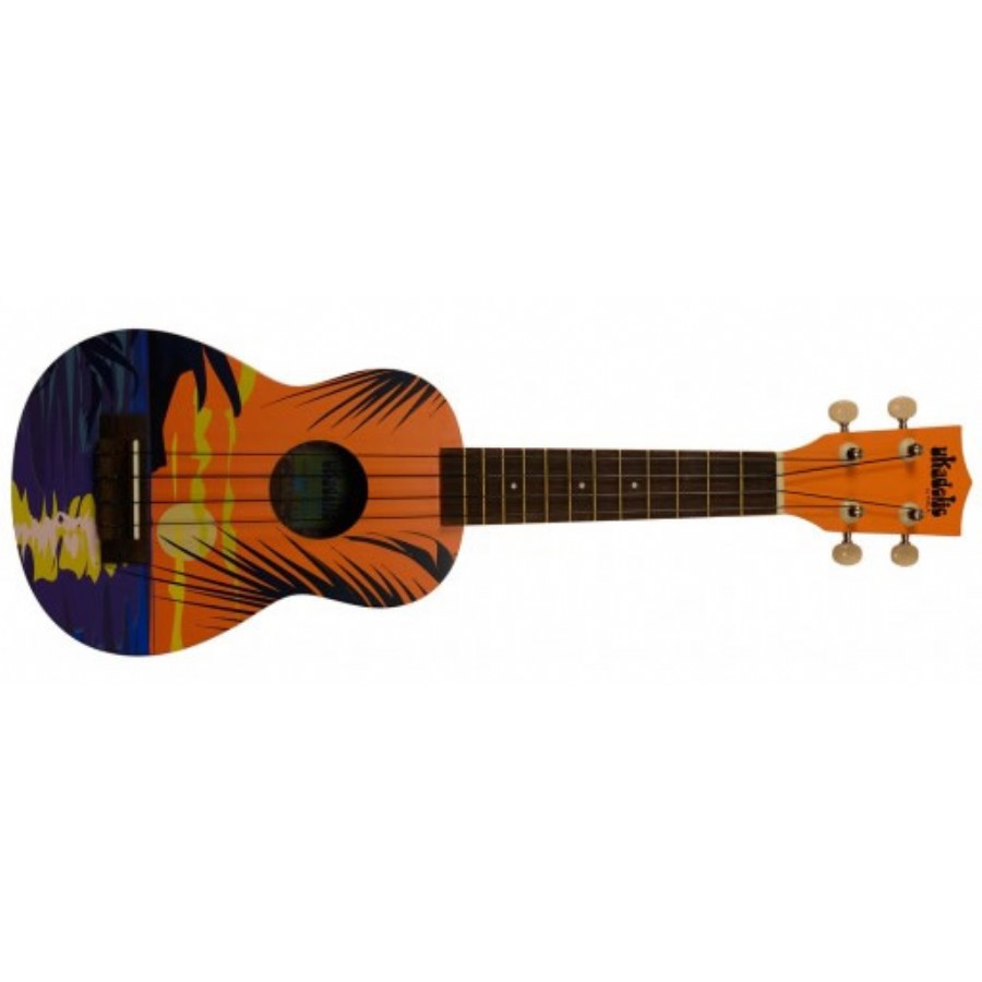 Ukadelic By Kala Soprano Tropical Day Ukadelic Soprano Ukulele