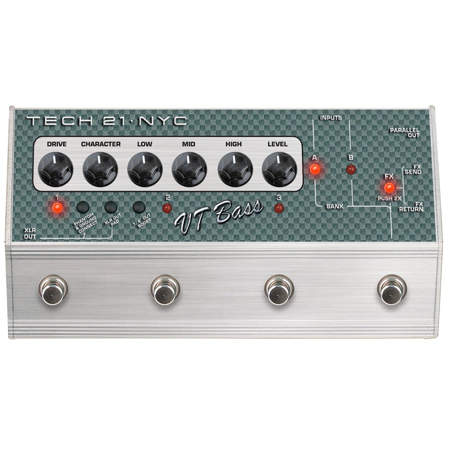 Tech 21 SansAmp Character Series VT Bass Deluxe Bass Overdrive Pedalı