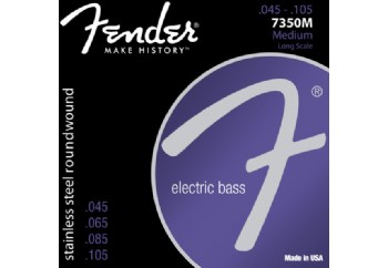 Fender Stainless Steel Roundwound 7350M Takım Tel - Bas Gitar Teli 045-105