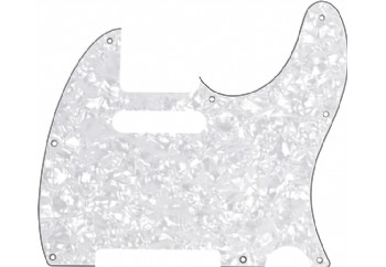 Fender 8-Hole Mount Multi-Ply Telecaster Pickguards White Moto - Pickguard