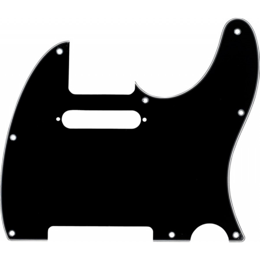 Fender 8-Hole Mount Multi-Ply Telecaster Pickguards Black Pickguard