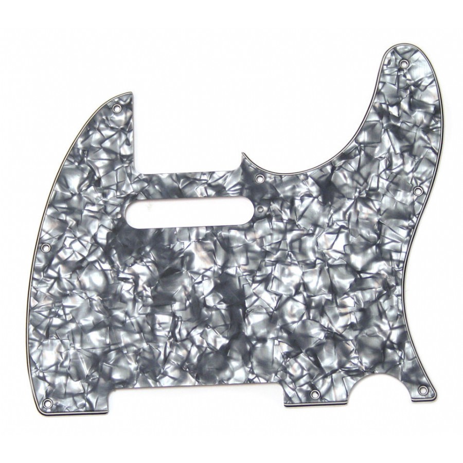 Fender 8-Hole Mount Multi-Ply Telecaster Pickguards Black Pearl 4-Ply Pickguard