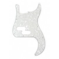 Fender 13-Hole Modern Style Standard Precision Bass Pickguards White Moto 4-Ply