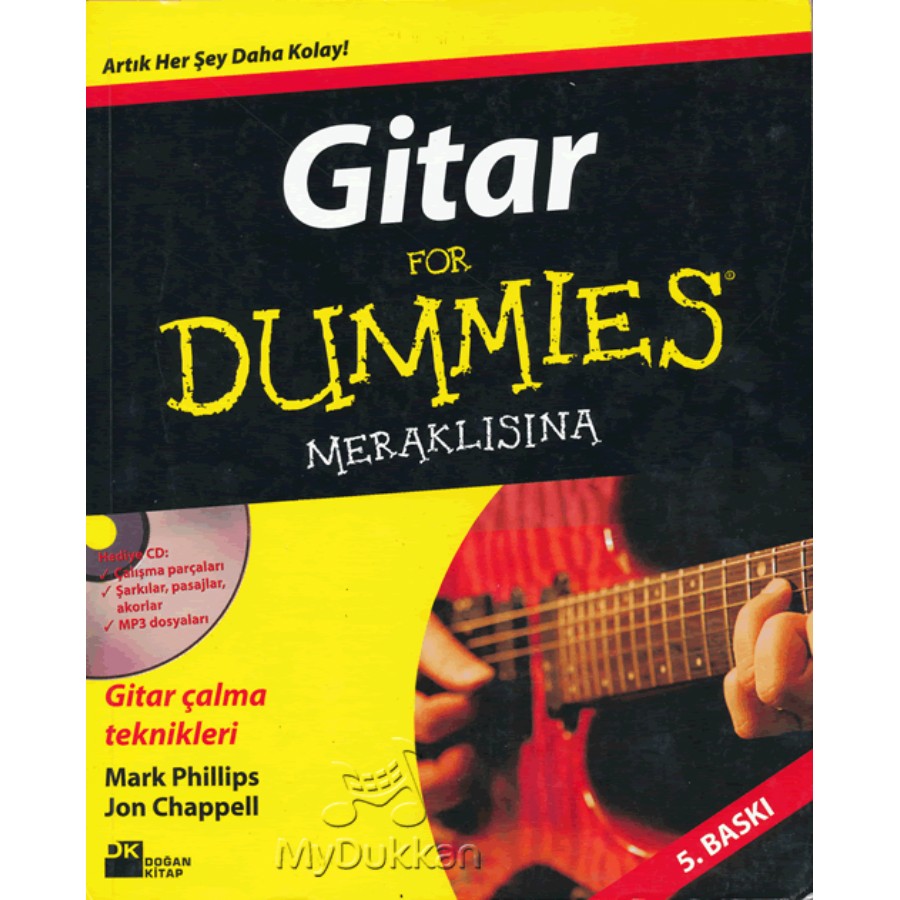 Gitar for Dummies Meraklısına (Kitap+CD) Kitap Mark Philips