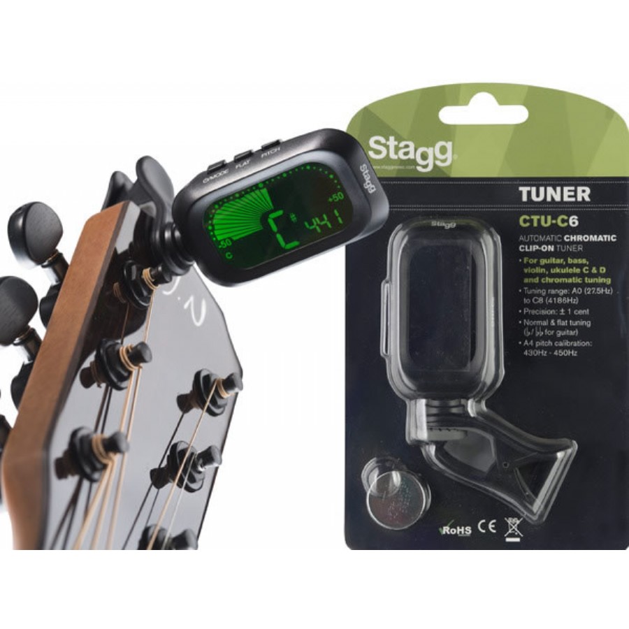 Stagg CTU-C6 Clip Tuner Akort Aleti
