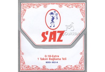 Saz 652-A Ekstra - Kısa Sap Saz Teli 0.18