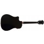 Fender F1020SCE Black Elektro Akustik Gitar