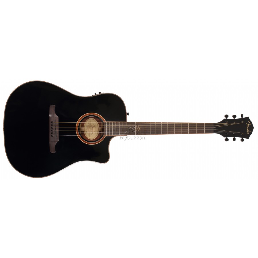 Fender F1020SCE Black Elektro Akustik Gitar