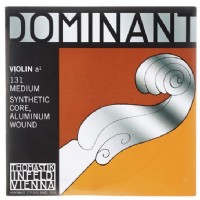 Thomastik Dominant Violin A 131 Medium Synthetic Core Aluminum Wound - Tek Tel