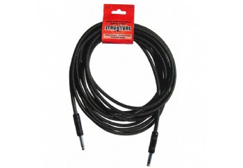 Strukture SC186 18.6ft Instrument Cable, Woven W - Black - 5.5 metre - Enstrüman Kablosu (5,66 mt)