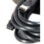 Hosa Technology FIW-96-106 FireWire 800 Cable 6 pin (FireWire 400) - 9 pin (Firewire 800)