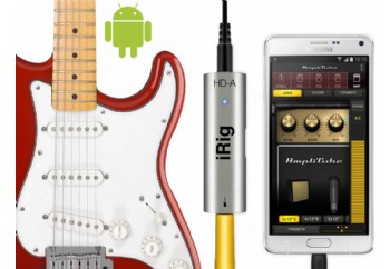 IK Multimedia iRig HD-A - Samsung Pro Audio, Android 5.0 ve PC Cihazları için Gitar Ara Yüzü