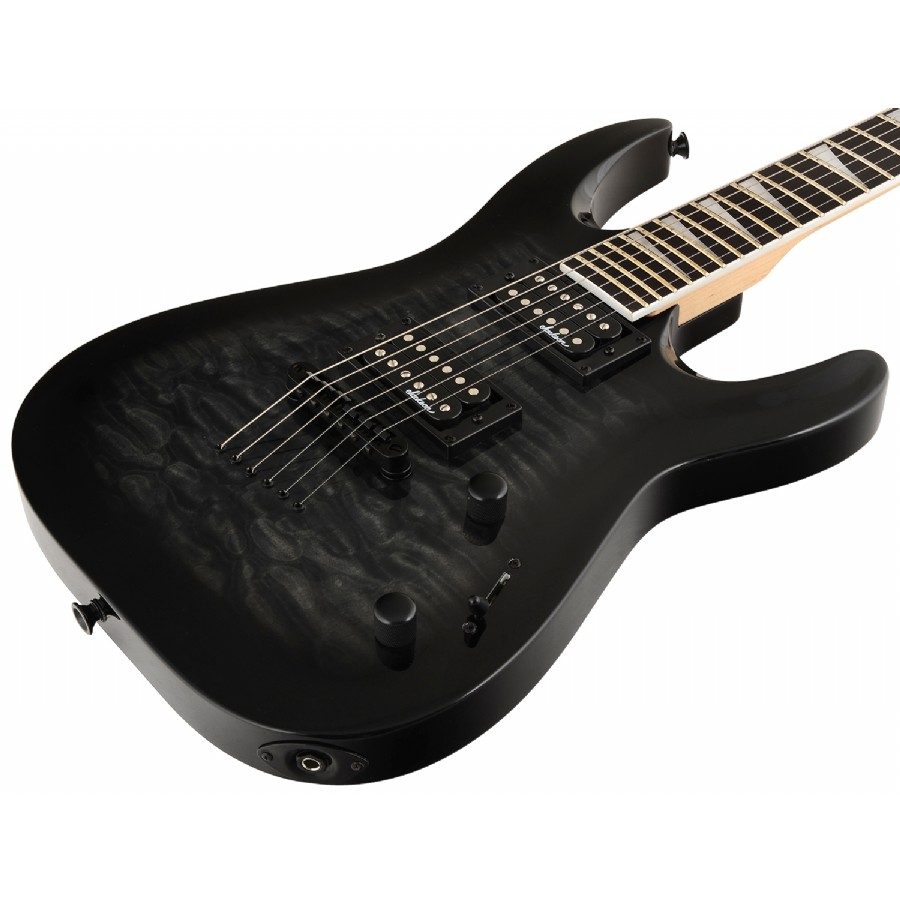 Jackson JS32TQ Dinky Arch Top Transparent Black Elekro Gitar
