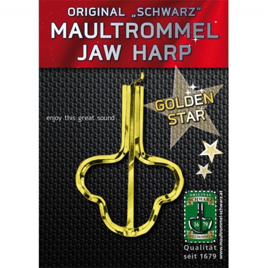 Musik Schwarz Golden Star Jaw Harp Ağız Kopuzu