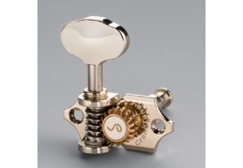 Schaller Superior Machine Head GrandTune Butterbean 3+3 Nickel - Akustik Gitar Akort Burgusu
