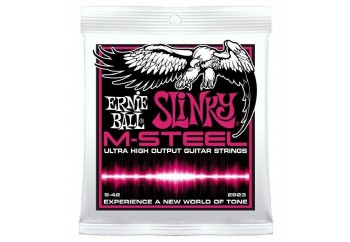 Ernie Ball P02923 M-Steel Super Slinky - Elektro Gitar Teli 009