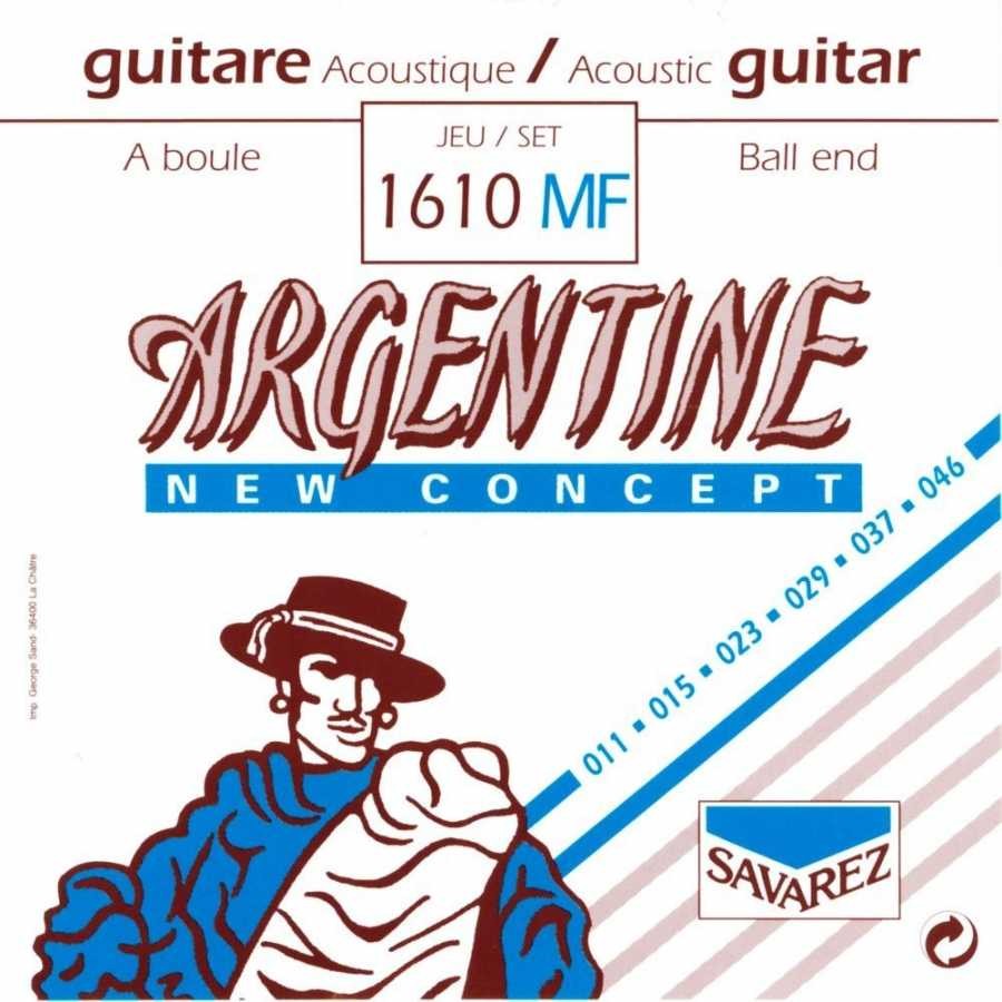 Savarez 1610MF Argentine Acoustic Jazz Guitar Strings Takım Tel Akustik Gitar Teli 011-046