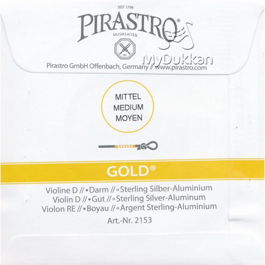 Pirastro Gold D (Re) Tek tel Keman Teli