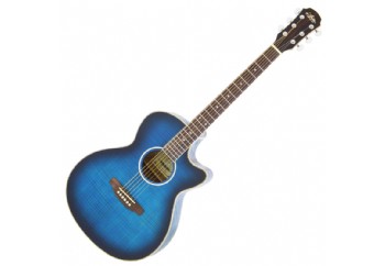Aria FET-01FX SBL - See-through Blue - Elektro Akustik Gitar