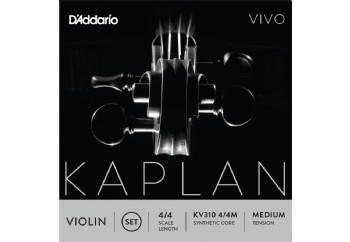D'Addario Kaplan Vivo Series Violin String Set - 4/4 Medium - KV310 4/4M - Keman Teli