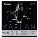 D'Addario Kaplan Vivo Series Violin String E (Mi) Medium Tek Tel - KV311