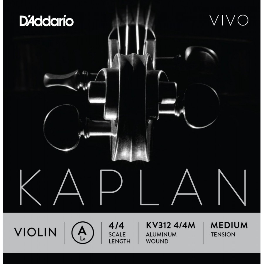 D'Addario Kaplan Vivo Series Violin String A (La) Medium - KV312 Keman Teli