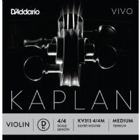 D'Addario Kaplan Vivo Series Violin String D (Re) Medium Tek Tel - KV313