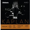D'Addario Kaplan Amo Series Violin String KA312 4/4L Aluminum Wound Light Tension A (La) Tek Tel