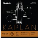 D'Addario Kaplan Amo Series Violin String KA313 4/4M Silver Wound Medium Tension D (Re) Tek Tel