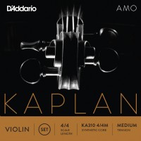 D'Addario Kaplan Amo Series Violin String KA310 4/4M Synthetic Core Medium Tension Set Takım Tel