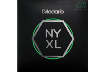 D'Addario NYXL4095, Set Long Scale, Super Light, 40-95 Takım Tel - Bas Gitar Teli 040-095
