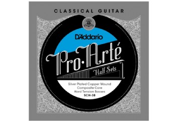 D'Addario SCH-3B Pro-Arte Hard Tension Half Set Üst 3 Tel - Klasik Gitar Teli (Sadece Bas Teller)