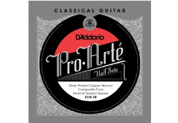 D'Addario SCN-3B Pro-Arte Normal Tension Half Set Üst 3 Tel - Klasik Gitar Teli (Sadece Bas Teller)