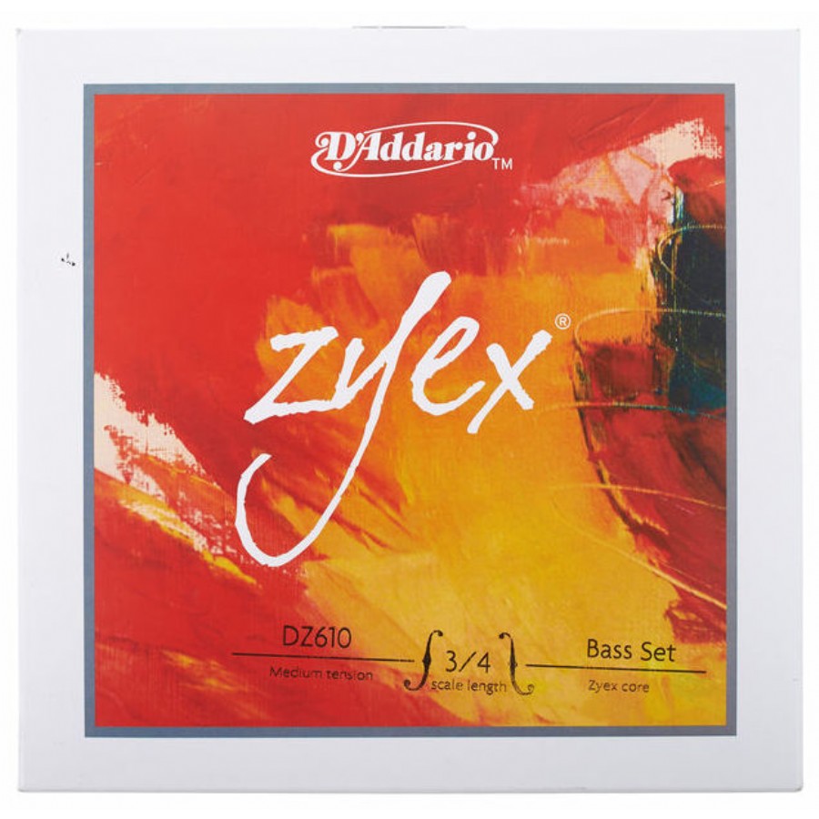 D'Addario DZ610-3/4M Zyex Bass String Set Takım Tel Kontrbas Teli 3/4
