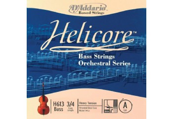 D'addario H613 Helicore 3/4 Nickel Double Bass String - Medium A (LA) - Tek Tel - Kontrbas Teli