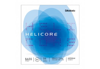 D'Addario HH610 3/4M Helicore Hybrid Double Bass String - Medium Takım Tel - 3/4 Kontrbas Teli