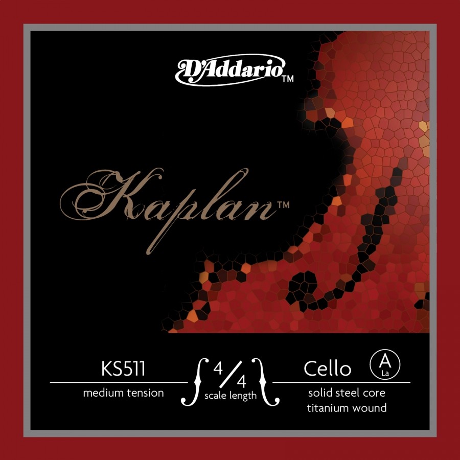 D'Addario KS511 Kaplan Solutions 4/4 Cello A String A (La) - Tek Tel Çello Teli (A) La