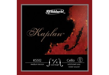 D'Addario KS512 Kaplan Solutions 4/4 Cello D String D (Re) - Tel Tel - Çello Teli (D) Re