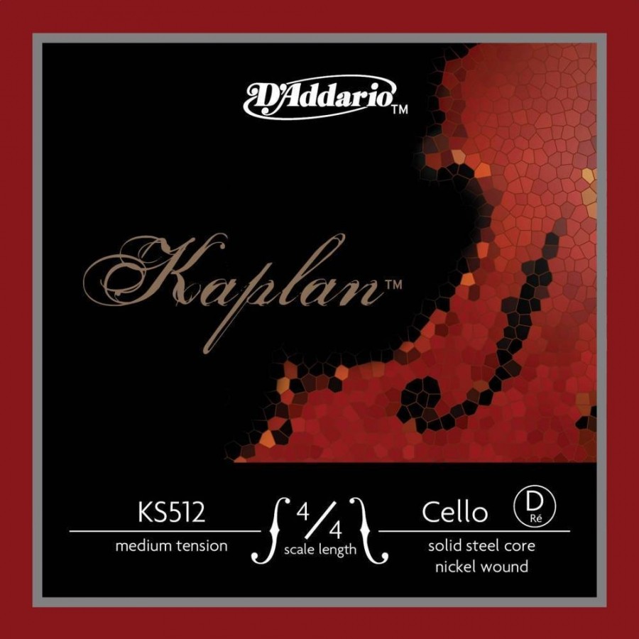 D'Addario KS512 Kaplan Solutions 4/4 Cello D String D (Re) - Tel Tel Çello Teli (D) Re